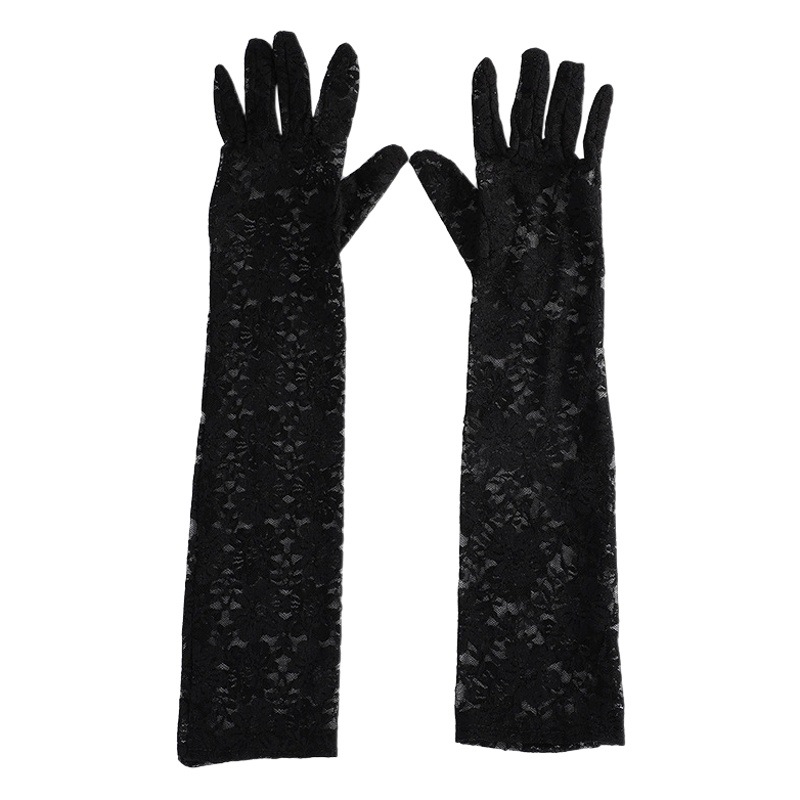 Guantes largos para mujer de encaje de moda al por mayor
