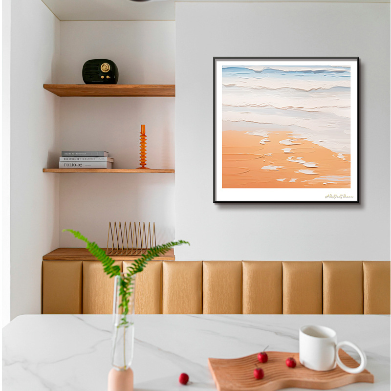 Pintura decorativa de dos partes abstracta minimalista, sala de estar, sofá, pasillo, porche, pintura colgante, pintura al óleo, estilo dormitorio, pintura mural