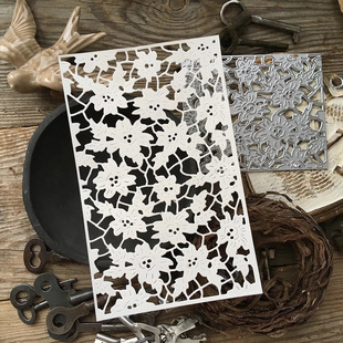 Cross-Border Dropshipping Handmade Paper Art Creative Carbon Steel Knife Mold Scrapbook Handbag Decoration Flower Background Embossing Knife Mold
