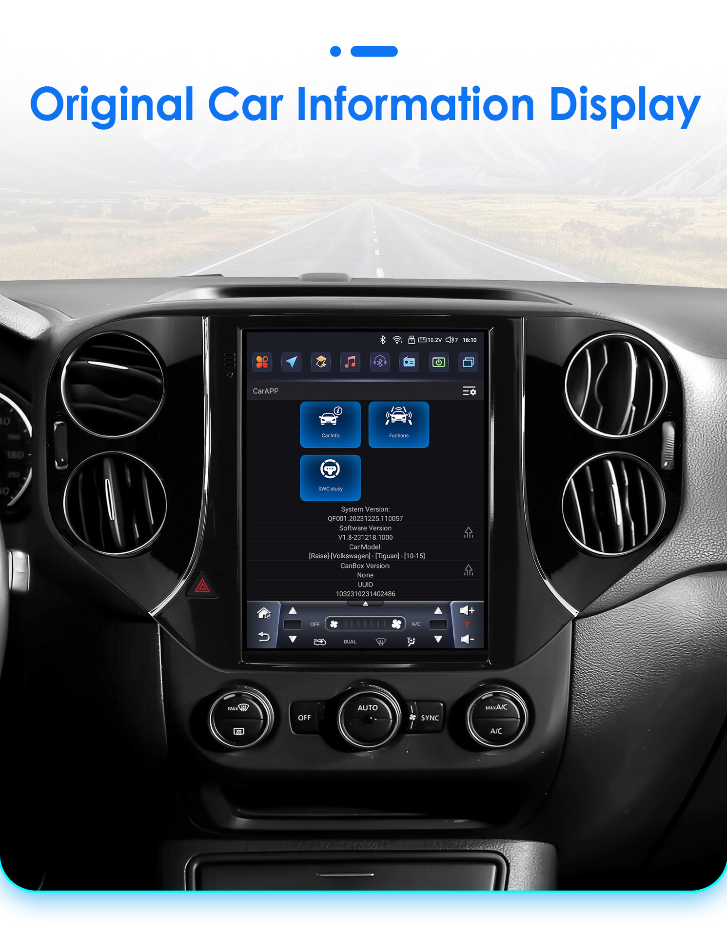 Cross-border goods are suitable for 07-16 Volkswagen Tiguan vertical screen Android navigation GPS car machine central control CarPlay