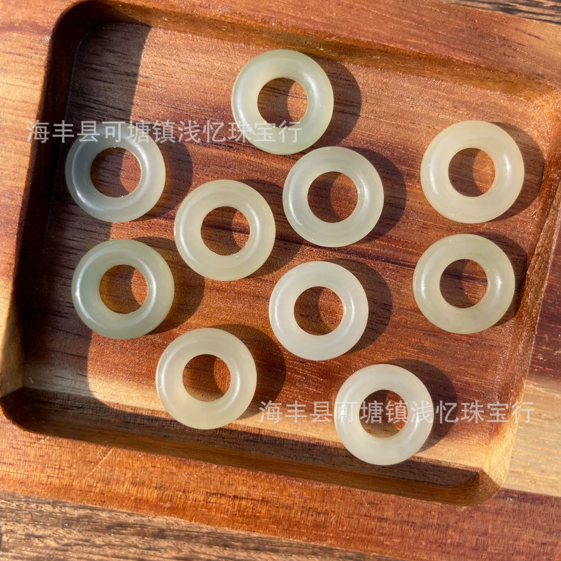 Натуральная пряжка из нефрита Хэтянь, кольцо-проставка для бега, пончик из бисера, материал Цинхай, нефрит Хэтянь, производитель аксессуаров «сделай сам», оптовая продажа.