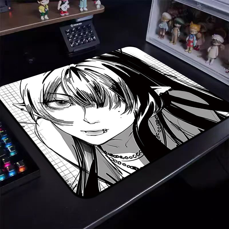 カスタマイズされたアニメーション汚れに強いeスポーツ特大マウスパッド、厚みのある滑り止めゴム底コンピュータデスクパッド、インターネットカフェゲームホーム|undefined
