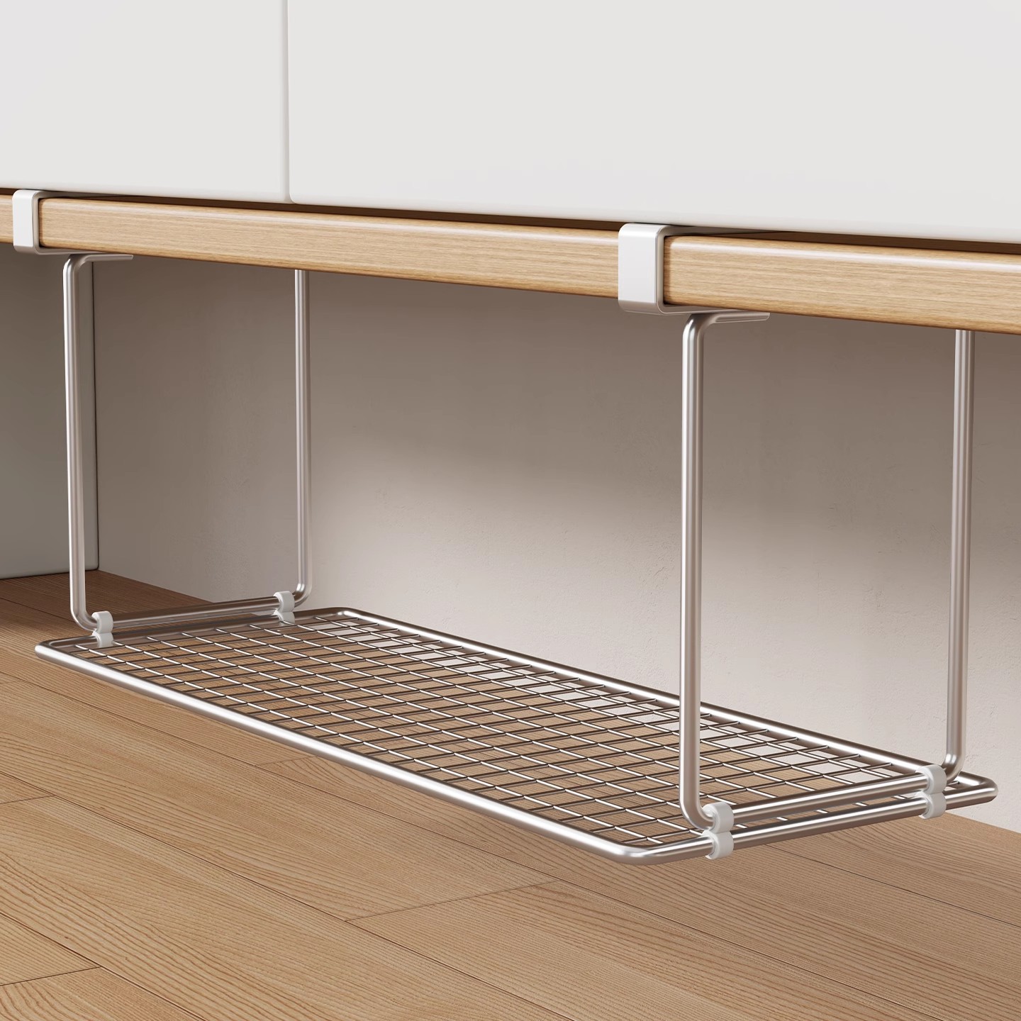 Basin Storage Rack Hanging Basin Bathroom Cabinet under Bathroom Storage Rack Hook Punch-Free Iron Basin Hanging Artifact