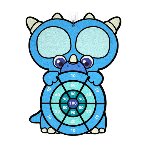 Children's dartboard ball sticky ball Velcro throwing nylon tape sticky ball Velcro dinosaur sticky target ball toy