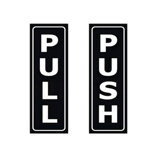 批发推拉门英文创意门标识贴纸 一套卖 PULL PUSH-阿里巴巴