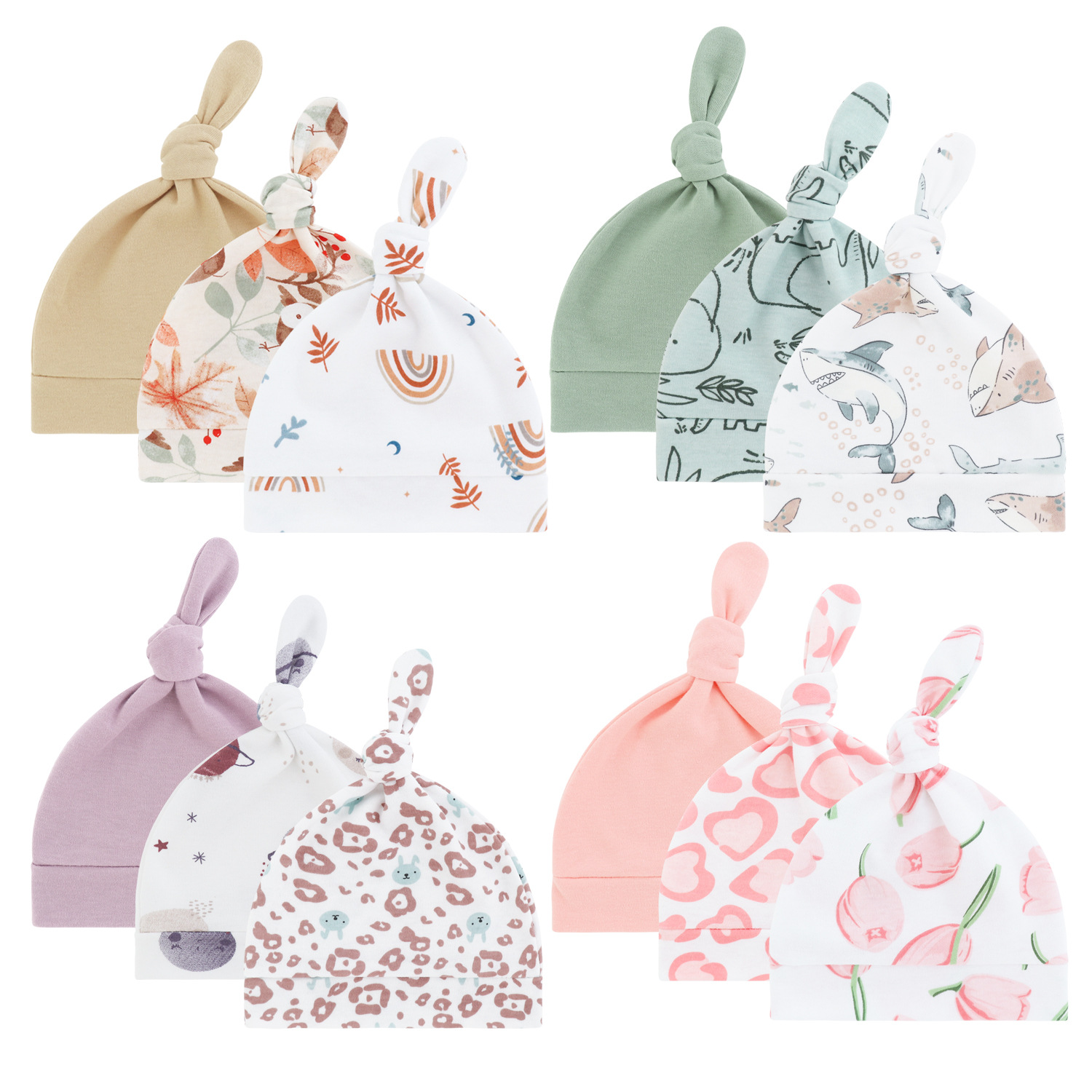 children's cotton cartoon cute hat for new born for men and women