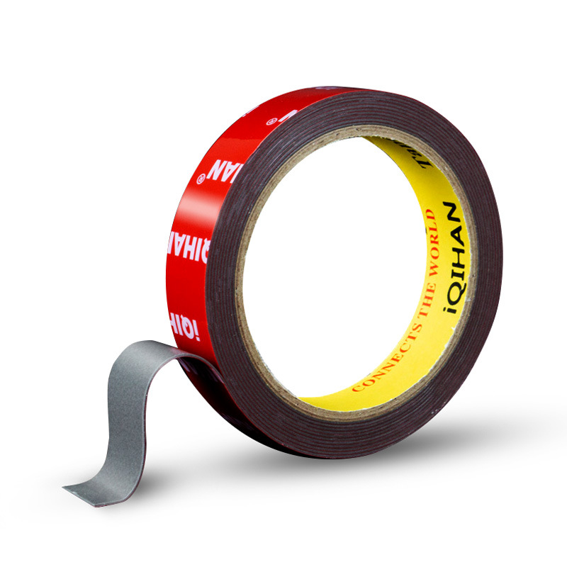 Fuerte resistente a altas temperaturas 0,8mm de espesor acrílico adhesivo de doble cara impermeable marco de fotos de metal transparente cinta adhesiva de doble cara al por mayor