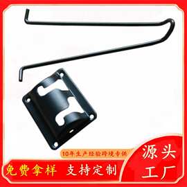 铁线折叠脚桌子支架桌腿猫脚黑色烤漆脚电脑桌家具可折叠