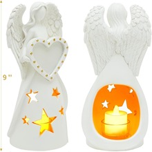 树脂天使雕像相框烛台定制树脂工艺品纪念礼品摆件