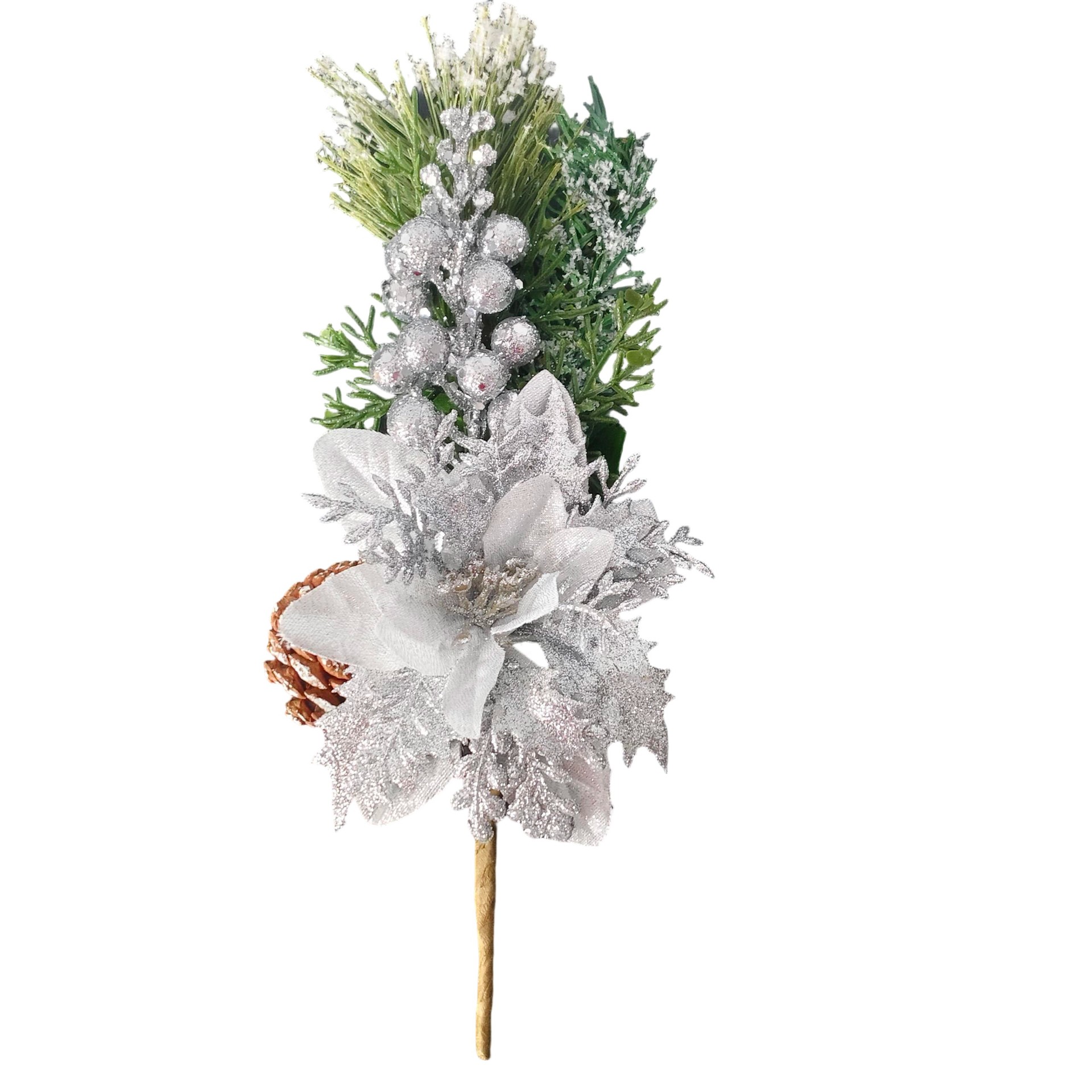 Navidad flores de Navidad pinos tapones decoración para el hogar flores simuladas decoración de Navidad disparar props adornos Amazon