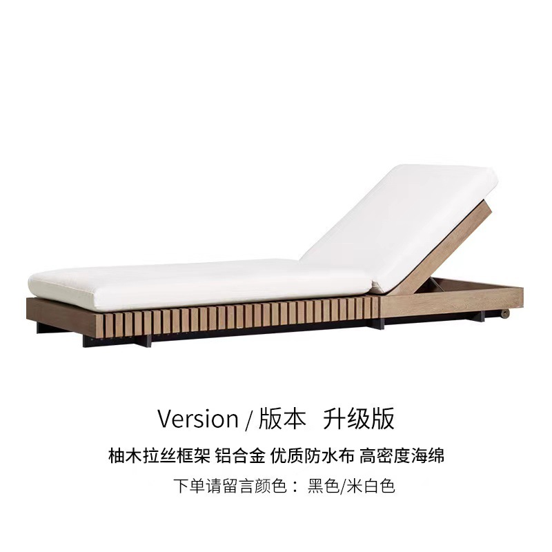 Sofá de teca al aire libre sala modelo villa nuevo muebles chinos terraza patio jardín hotel sofá casual