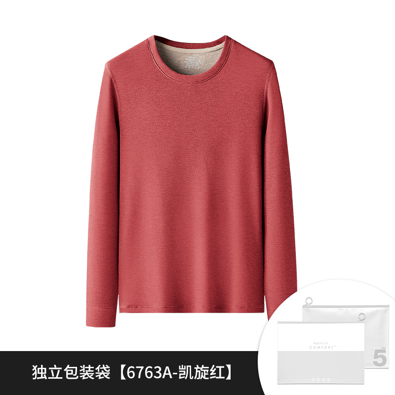 [Envío Gratis] Nueva Camiseta Térmica de Seda y Lana para Mujer, Otoño e Invierno, con Forro Polar y Cuello Medio Alto Engrosado