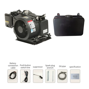 Air-cooled 48V 60V 72V electric tricycle and four-wheeled car inverter range extender gasoline generator