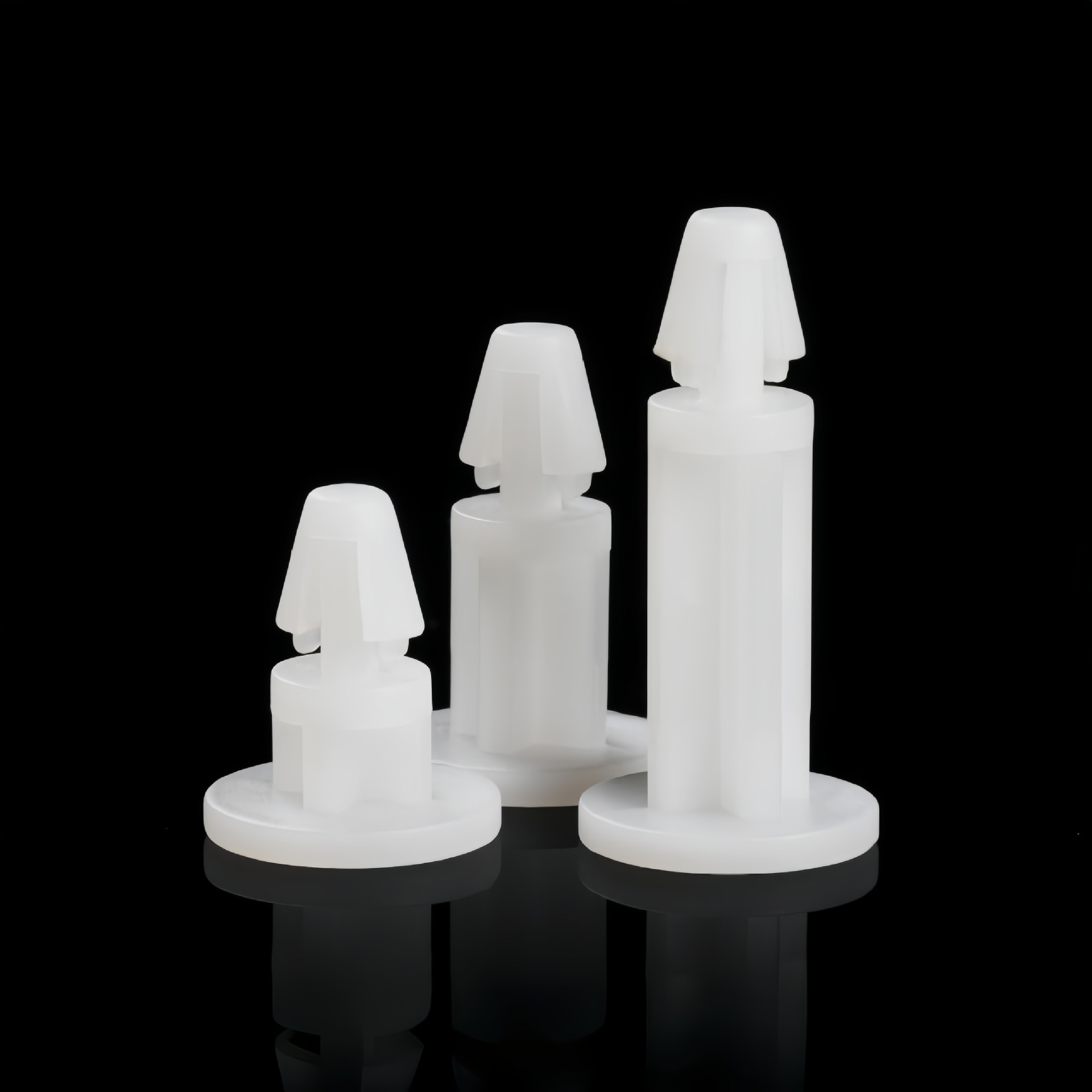 TMS-6平底绝缘隔离柱 PCB四角柱飞机头绝缘间隔柱4mm孔尼龙垫高柱