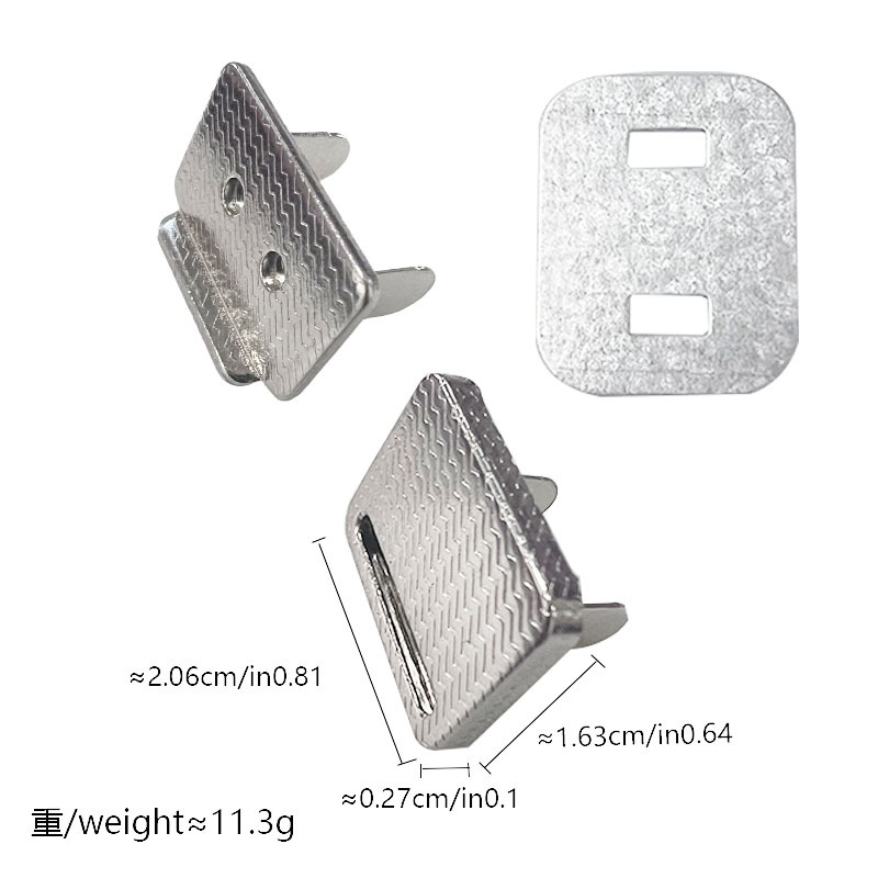 Hebilla magnética de hierro, diseño cosido invisible, tipo madre-hijo, 100 unidades, venta directa de fábrica