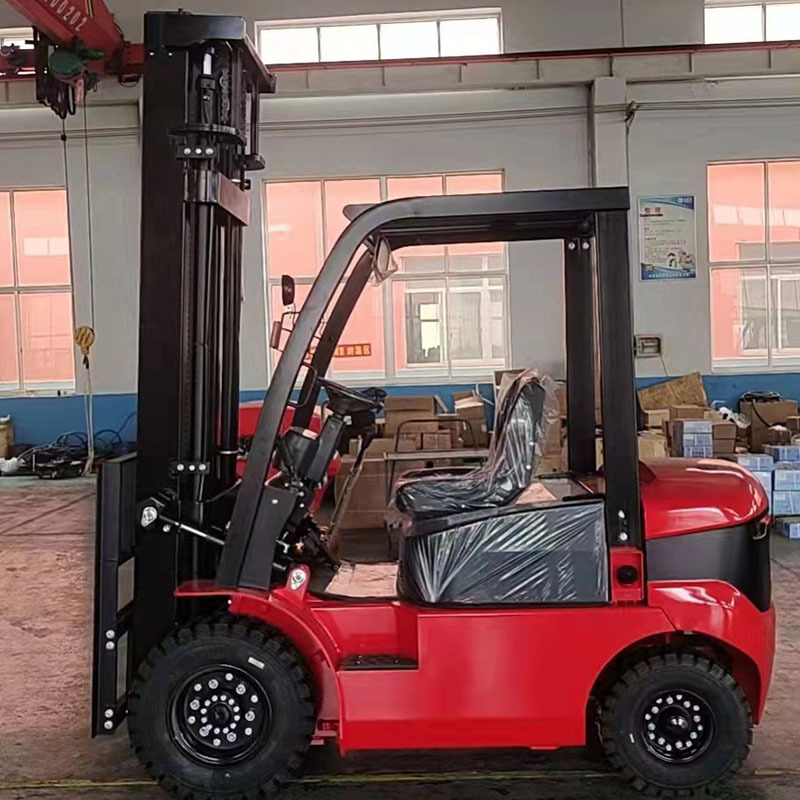 仓库水泥集装箱搬运 柴油3吨货物装卸车 1吨2吨电动叉车