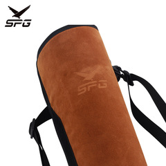 弓箭箭壺磨砂超纖箭袋箭囊 牛皮射箭箭筒戶外野外美獵競技用品