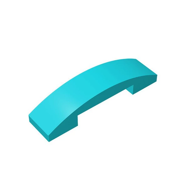 【93273】1x4 arched brick water blue 1