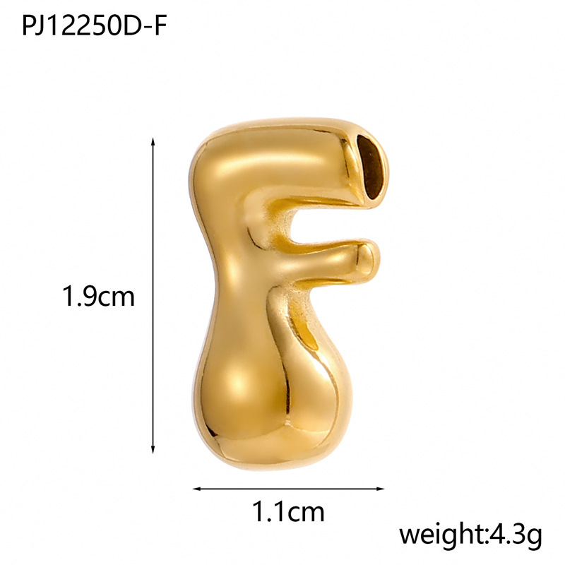 6g Weight Pendant Jewelry Making Type DIY Ornament Accessories Classification 1 Piece Quantity 304 Stainless Steel Material Letter Pattern All Seasons Season Plating Design Classic Style Style 1 Piece 304 Stainless Steel Letter Pendant DIY Ornament Accessories 7