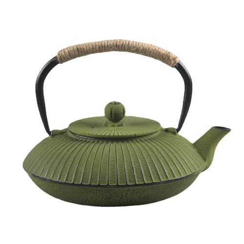 European and American foreign trade export umbrella-shaped teapot, cast iron teapot with filter, iron kettle for boiling water and making tea, household Japanese-style iron kettle