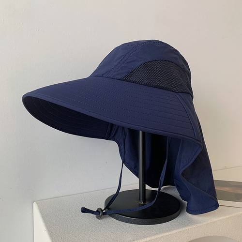 UV Protection Sunglasses Hat for Women Summer Outdoor Hiking Fishing Cap with Wide Brim, Riding Face Shielding and Neck Protection Sun Hat