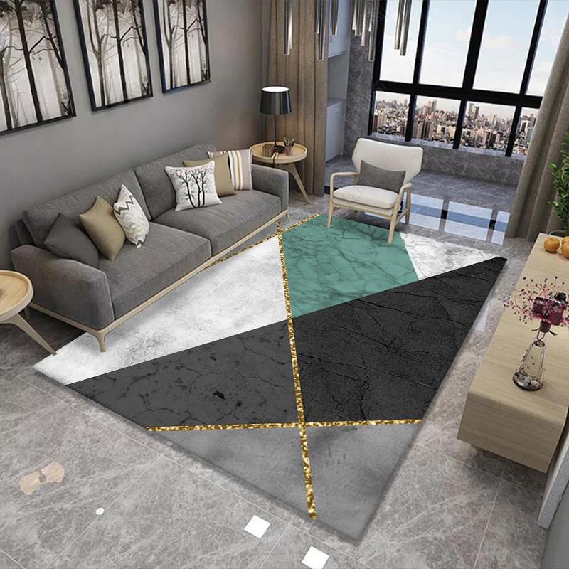 Alfombra nórdica sala de estar sofá mesa de café manta moderna minimalista Luz de lujo Casa dormitorio totalmente cubierto área grande puerta mat image 27