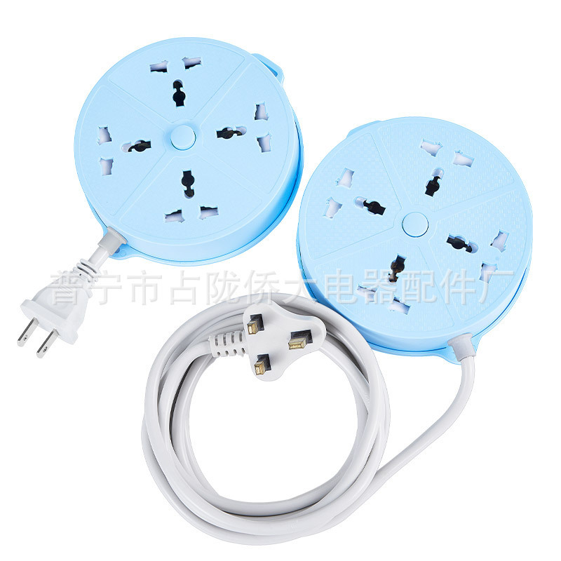 Fabricante de suministro de enchufe de fila creativo multifuncional con enchufe de cable de alimentación de placa de enchufe de carga USB suministro transfronterizo