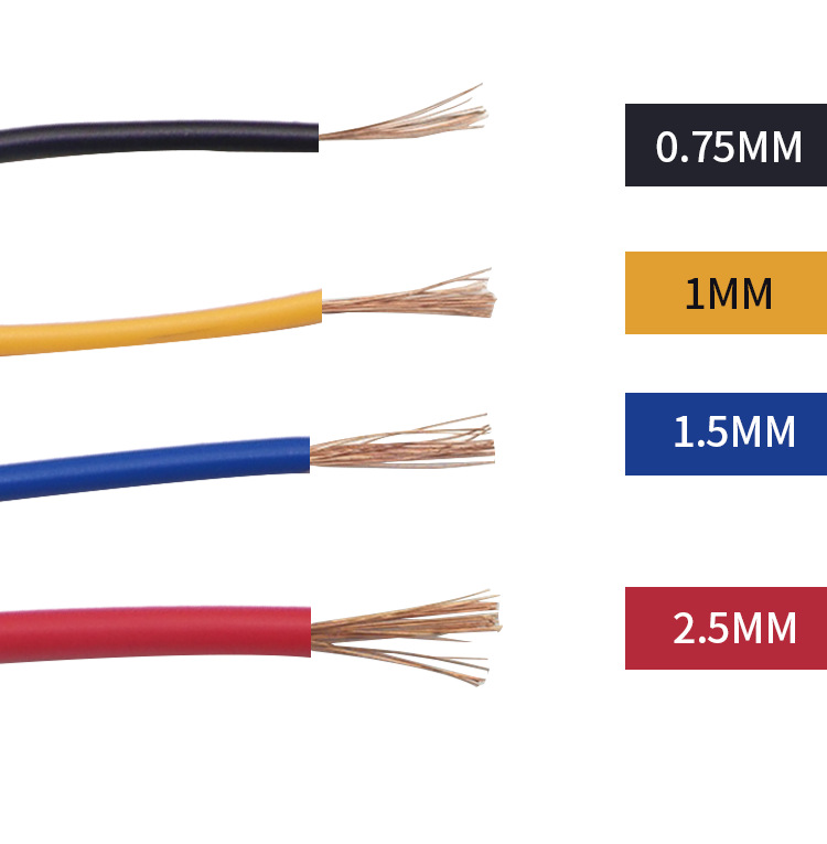 Car 12V24V wire car electric line pure copper wire core modified side light line modified spotlight line