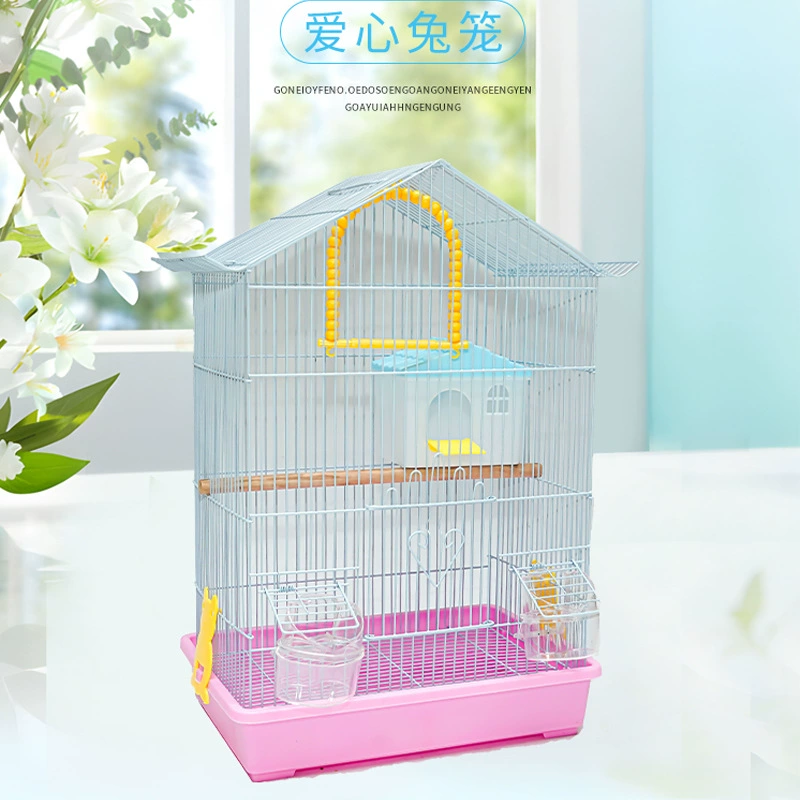 Бытовая большая клетка для птиц, тигровая кожа, пион, клетка для попугая, металлическая декоративная клетка, большой дом, клетка для птиц, разведение