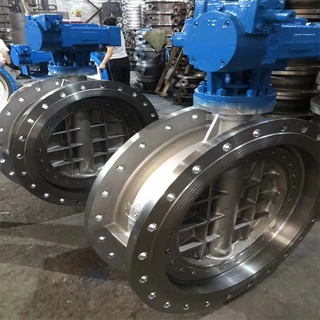 D643H-16C DN100气动法兰式硬密封蝶阀连接尺寸图片