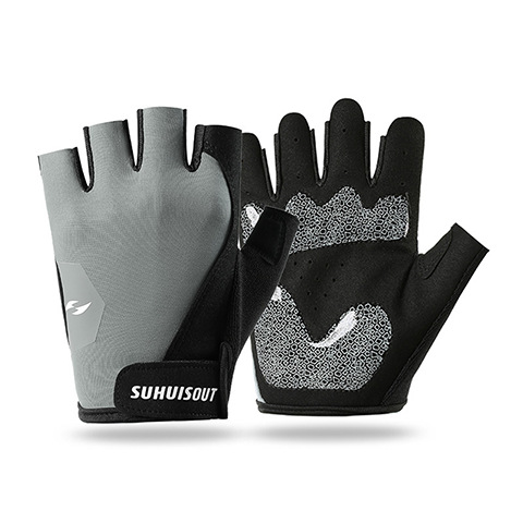 Amazon transfronterizo nuevo guante deportivo de fitness medio dedo ciclismo amortiguador anti-desgaste transpirable anti-deslizante guante anticapullo