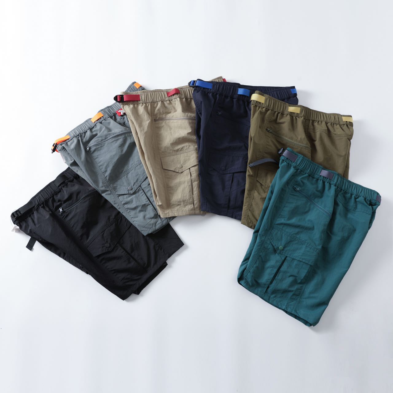 High-Quality Taiti Men's and Women's Multi-Pocket Functional Cargo Shorts American Outdoor Casual Nylon Shorts