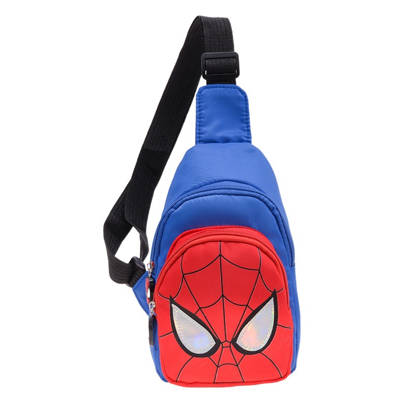 New Children's Chest Bag Cartoon Spiderman Boys Crossbody Bag Casual Handsome Out Snack Small Backpack Wholesale