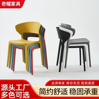 厂家塑料椅子批发成人椅子户外庭院有靠背凳子奶茶小吃店简约餐椅