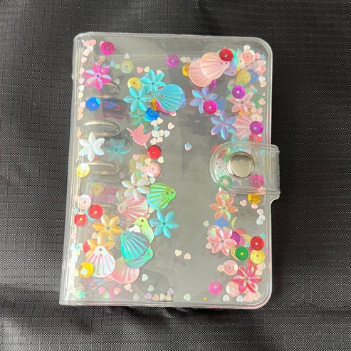 ネット赤ins少女心ユニコーン活ページ本流砂スパンコールA6手帳ノート学生ノート