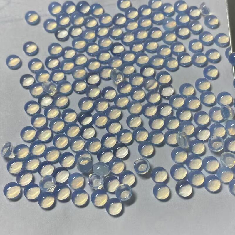 Opal round glass flat plain 2.0 mm-6.0mm smooth semicircular jewelry accessories factory outlet Opal round glass flat plain 2.0 mm-6.0mm smooth semicircular jewelry accessories factory outlet