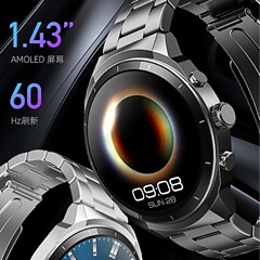 小売モデル-GTC1 1.43inchAMOLED大画面、心拍数、血中酸素、睡眠、Bluetooth通話、スマートウォッチをサポート