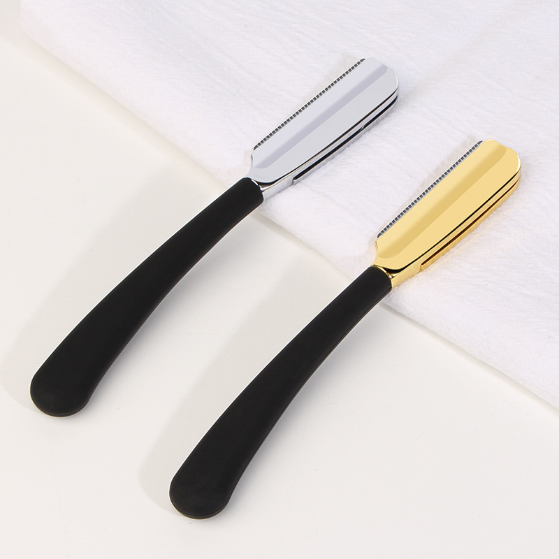 Cross-border Men's Manual With Straight Handle, Hairdressing Razor, Facial And Eyebrow Trimmer, Shaving Razor Stand_voghion.com