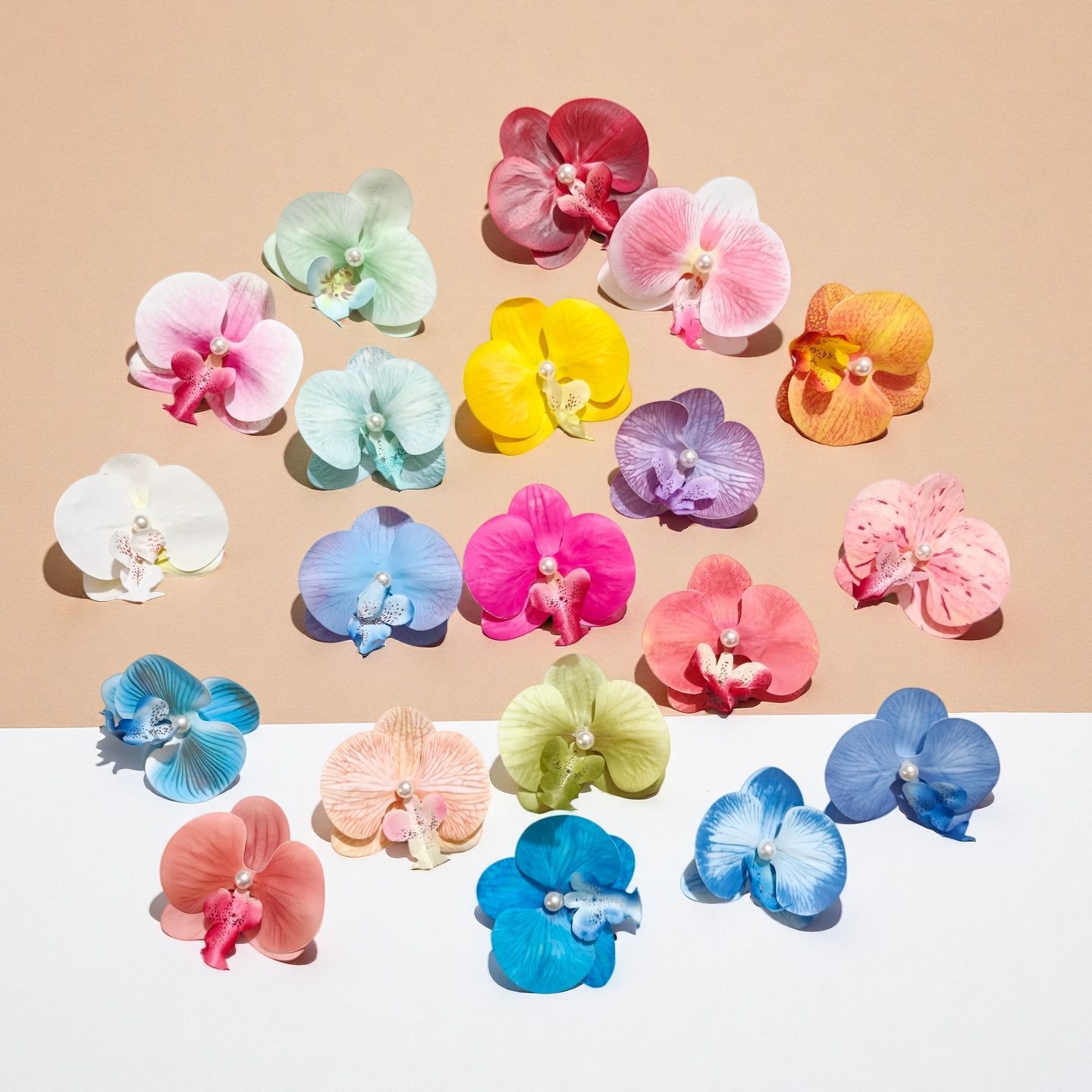 3D Phalaenopsis Orchid Hairpin, Artificial Flower Side Decoration, Wedding Favor, Candy Box, Bow, Sandal, Hat Decoration