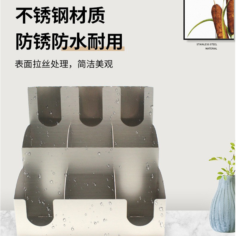 Acero inoxidable bar comercial estante de almacenamiento tres capas nueve grados tienda de té de leche taza de papel taza de taza de café estante de almacenamiento