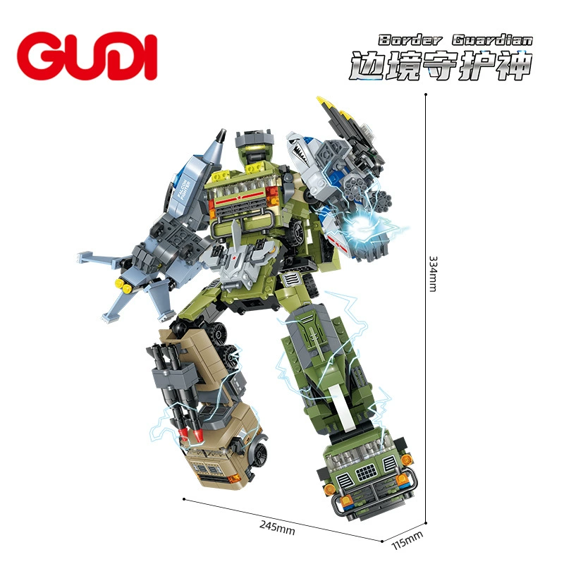 古迪 Transformer, конструктор, робот для мальчиков, игрушка, мелкие части