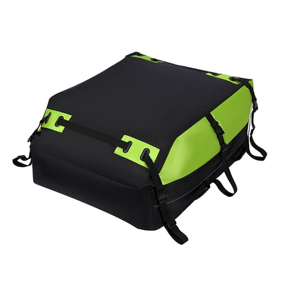 Roof Luggage Bag Cross-Border 14.4 Cubic Ruler Voltage Car Rainproof Portable Universal Car Luggage Bag (Roof box) - green