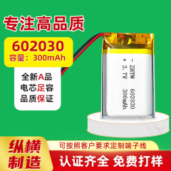 メーカーは602030ポリマーリチウム電池3.7v 300mah補水器bluetoothイヤホン充電電池を供給している
