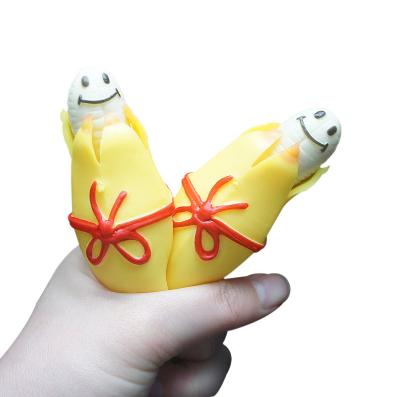 Simulated Banana Peeling Fruit Toy Soft Rubber Stress Relief Squeezing Action Toy For All Ages_voghion.com