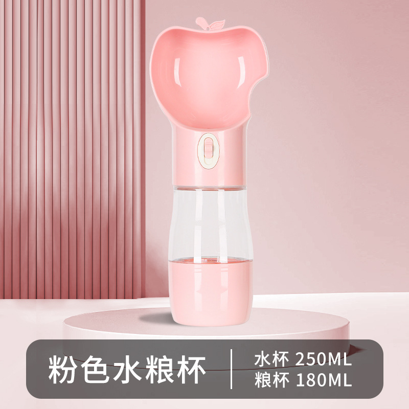 Pet walking taza al aire libre perro fuera de viaje portátil perro tazón de agua de gran capacidad taza de comida al por mayor