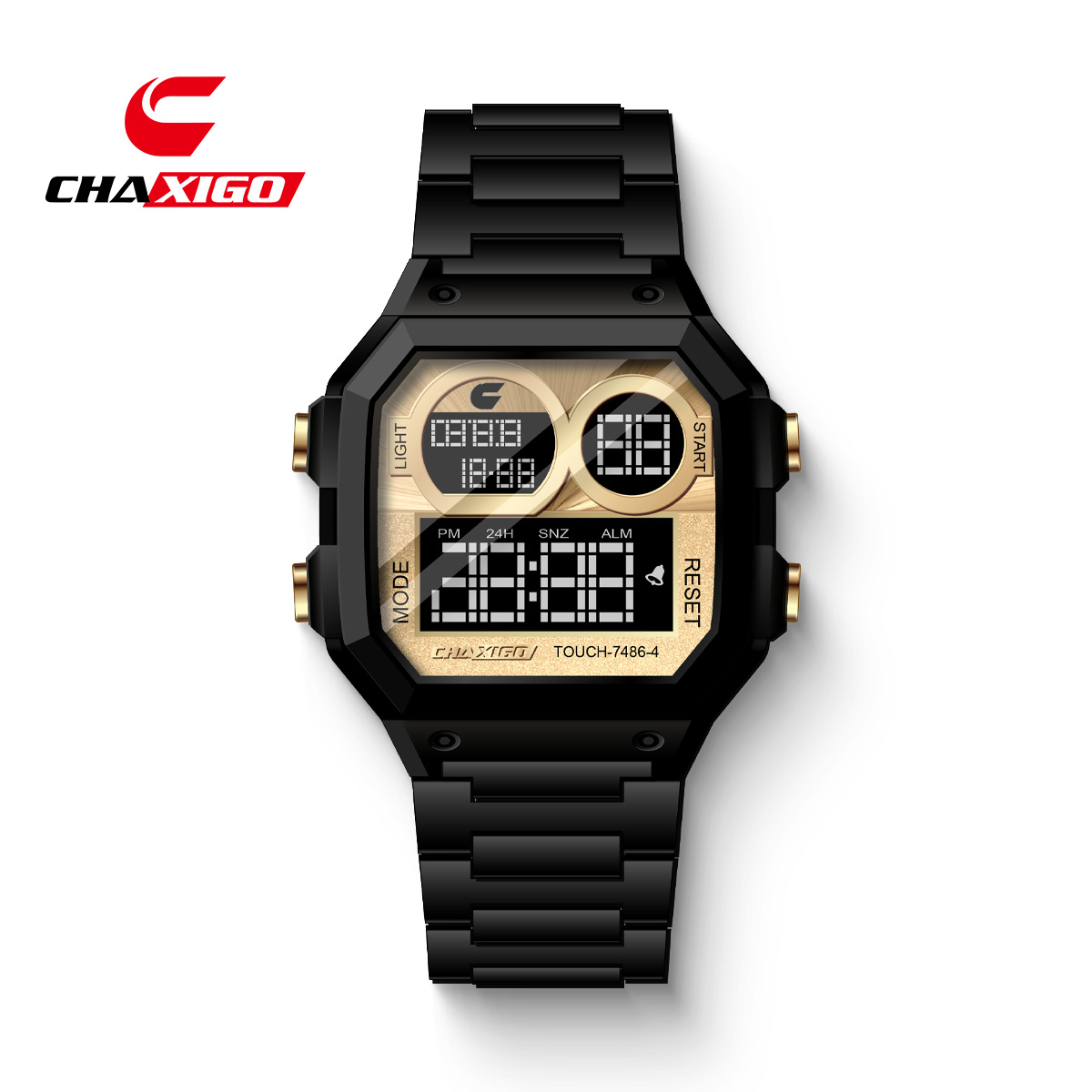 블랙 쉘 골드 표면 블랙 벨트 7486-4