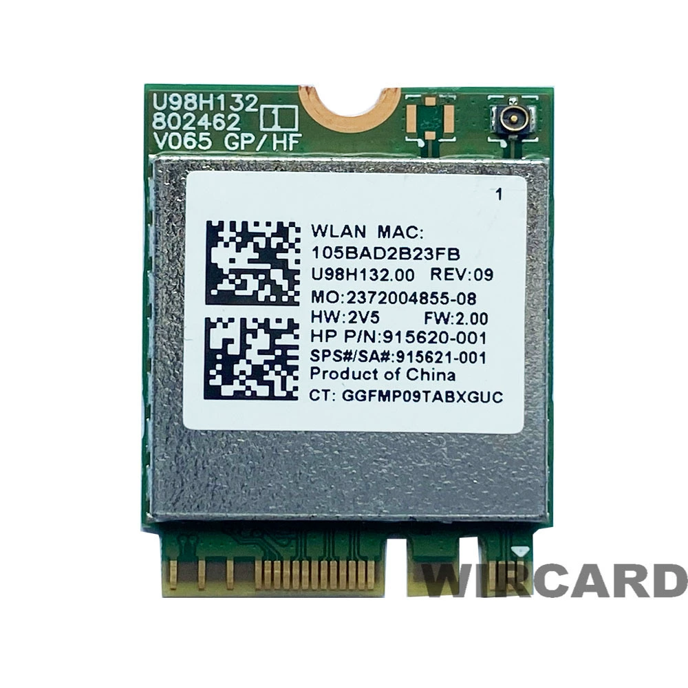 Сетевая карта GM/HP оригинальная RTL8821CE AC 433 Мбит/с + Bluetooth 4.2 915621-001
