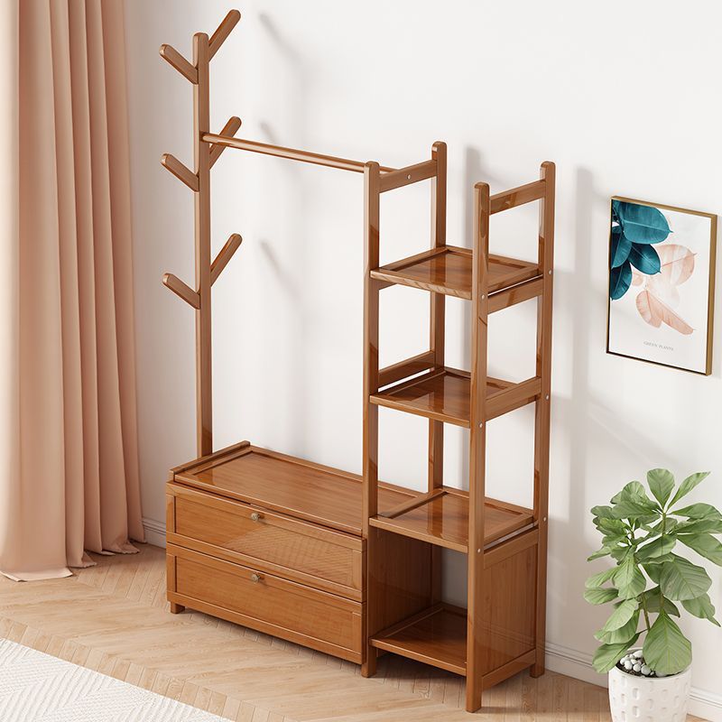 Coat Rack Floor Stand Hanger Bedroom Hanger Household Multi-functional Storage Shelf Room Clothes Shelf