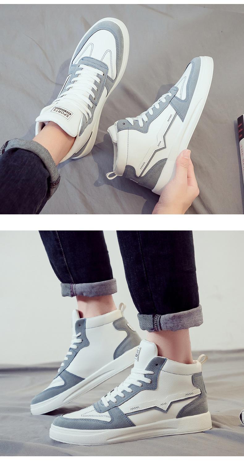 Chaussures de sport décontractées et polyvalentes en toile blanche pour hommes, nouvelle édition coréenne du printemps 2024_voghion.com