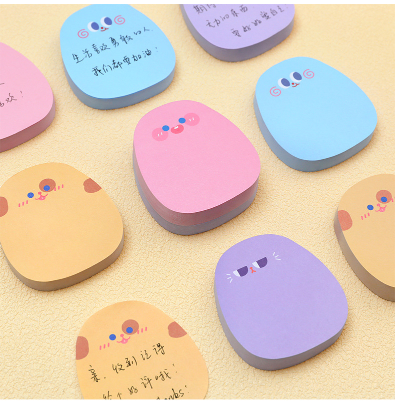 Cute Cartoon Student Stationery Colorful Message Note Sticker display picture 3